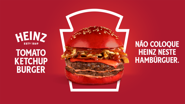 Heinz lança Tomato Ketchup Burger em comemoração ao Dia do Hambúrguer