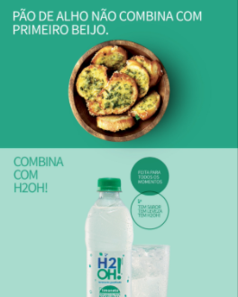 Campanha exalta combinação de H2OH! com todo tipo de comida