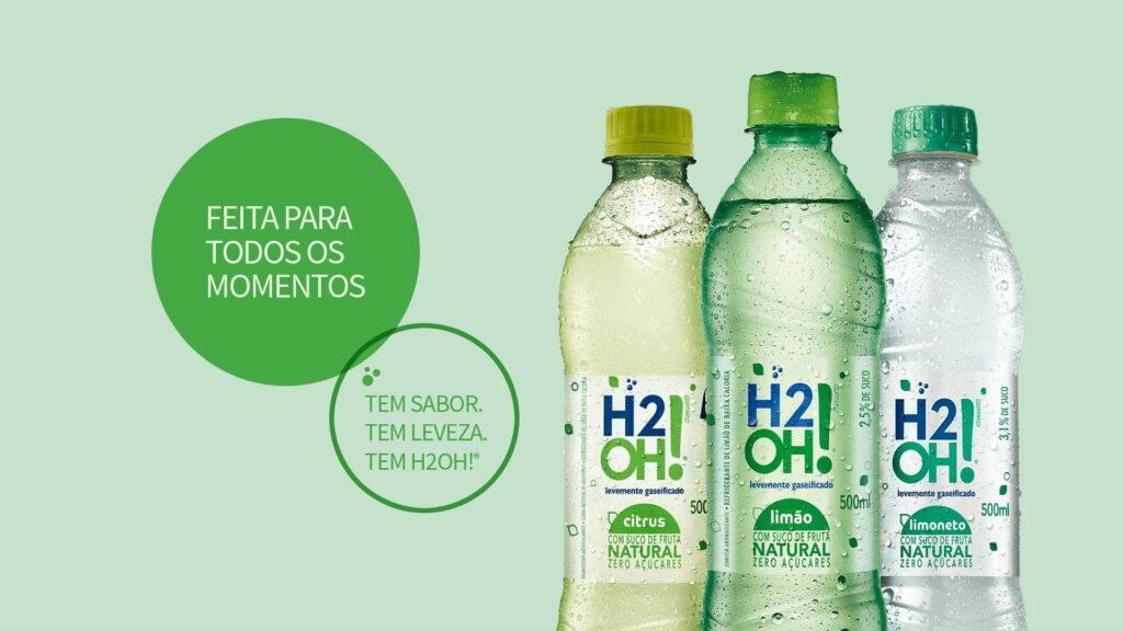 Campanha exalta combinação de H2OH! com todo tipo de comida