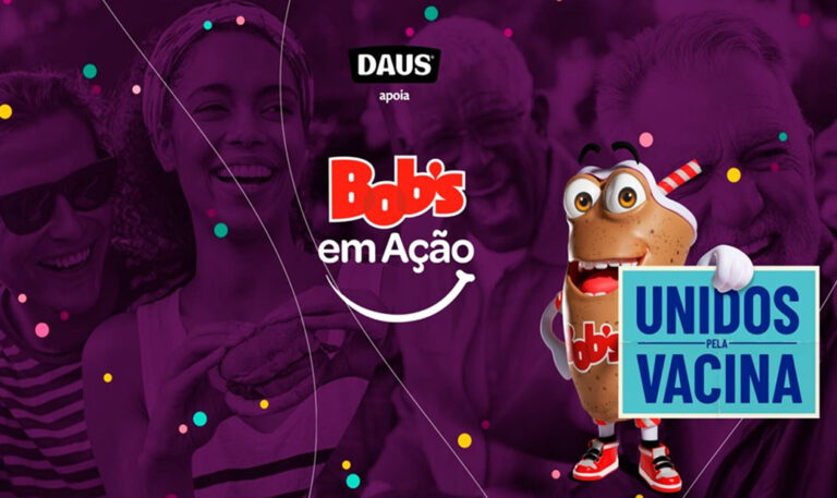 O Bob’s, em parceria com a Daus, acaba de anunciar uma ação prevista para este final de semana apoiando o movimento Unidos pela Vacina.